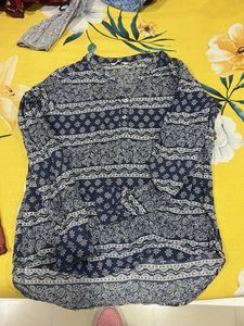 Paisley Print Button-Down Shirt