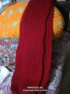 Mikasa scarf red Knit Muffler