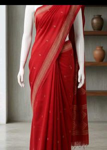 classic hot red saree ♥️🎀
