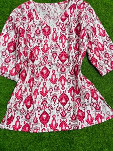 M Size Short Kurti Pure Cotton Unused Brand New