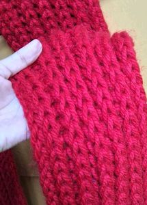 Red Knit Scarf