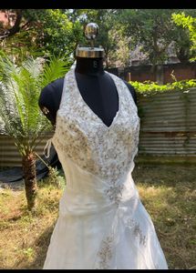 Elegant Halter Wedding Engagement Dress