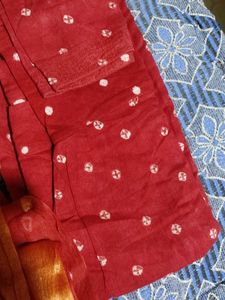 Red &amp; Blue Print suit set