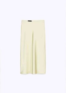 ZARA Satin Midi Skirt