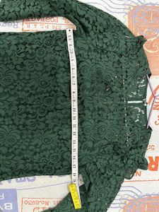 Green Net Dress, Super Trendy