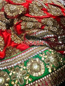 Red Bridal Lehenga, Worn Once Only With Choli