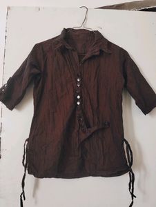 Three Quarter Sleeves Women Shirt Top