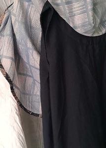 Chic Checkered Top Navy Dress
