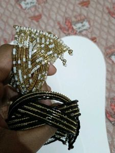 Beaded Coil Bracelets - Set of 2