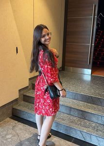 Red Floral Print Dress