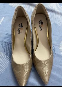Elegant Gold Heels
