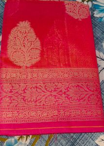 Hot Pink Silk Saree