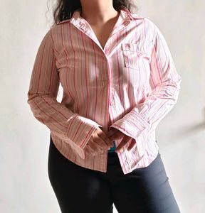 Striped Button-Down Shirt