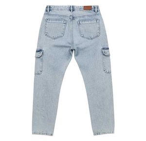 Light Wash Cargo Jeans