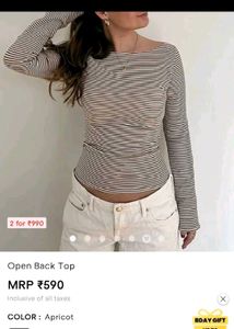 full sleeves brown top