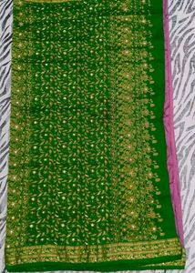 Zardoji Maggam Work Design Saree