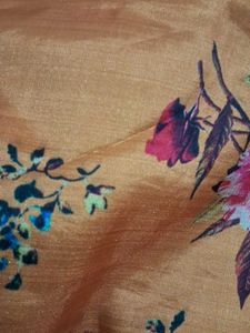 Orange Floral Kurta Set