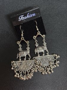 Fancy Elephant Jhumka Earrings