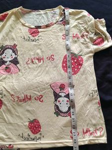Cute Cartoon Print Tee - 40