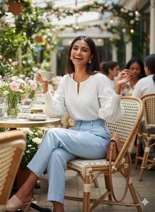 Zara Pleated Sleeve Tunic✨ Chic &amp; Trendy!🛍️💖