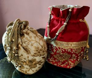 Begamjaan Designer Potli Bag ComboOffer/N With Tag
