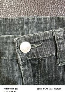 Black &amp; White Denim Jeans