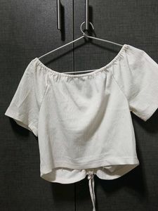 White Off-Shoulder Top