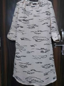 Stylish shift beige dress