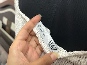 White Knit Peplum Tank Top