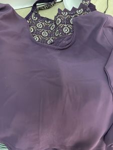 Elegant Purple Kurta Palazzo Set