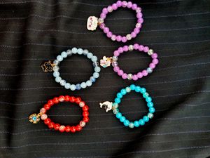 Beaded Charm Bracelet Collection