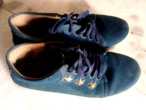 Denim Blue Shoes For Women