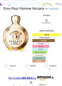 Versace Eros Pour Femme 🧡