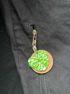 Crochet Heart Bag Charm