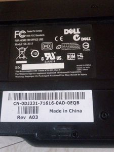 Dell Keyboard MODEL:SK-8115