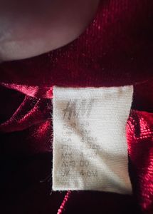 H&amp;M Red Velvet Baby Dress