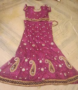 Lehenga Choli With Out Dupatta Fabric Net