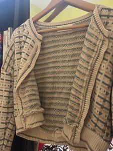 Patterned Knit Cardigan