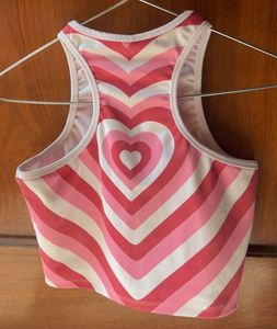 Heart Shape Crop Tank Top