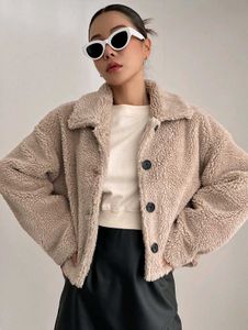 Cozy Beige Teddy Jacket