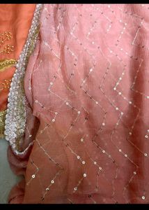 Embroidered Kurta Set With Salwar And Dupatta