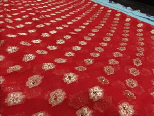 Full Work Red Saree For Women