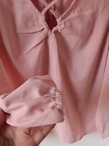 Pink Crisscross Top