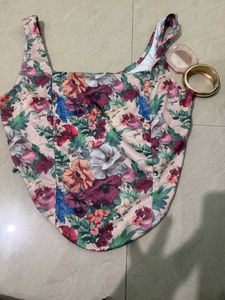 Floral Corset Top