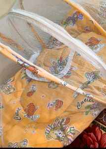 Baby Bedding Cum Mosquito Net With Pillow For Sale