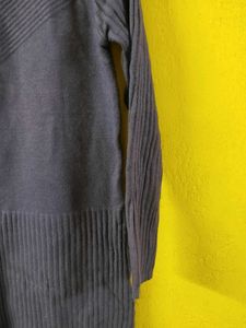 Purple Knit Full Sleeve Sweater