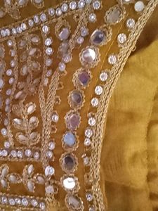 Embroidered Blouse with beautiful mirror work