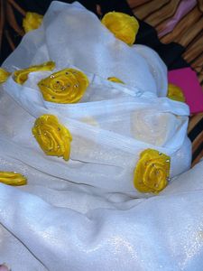 Beautiful Flower Work Dupatt