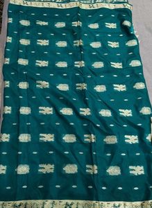 Elegant Teal Saree