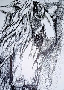 Silent Grace – A Handmade Horse Sketch